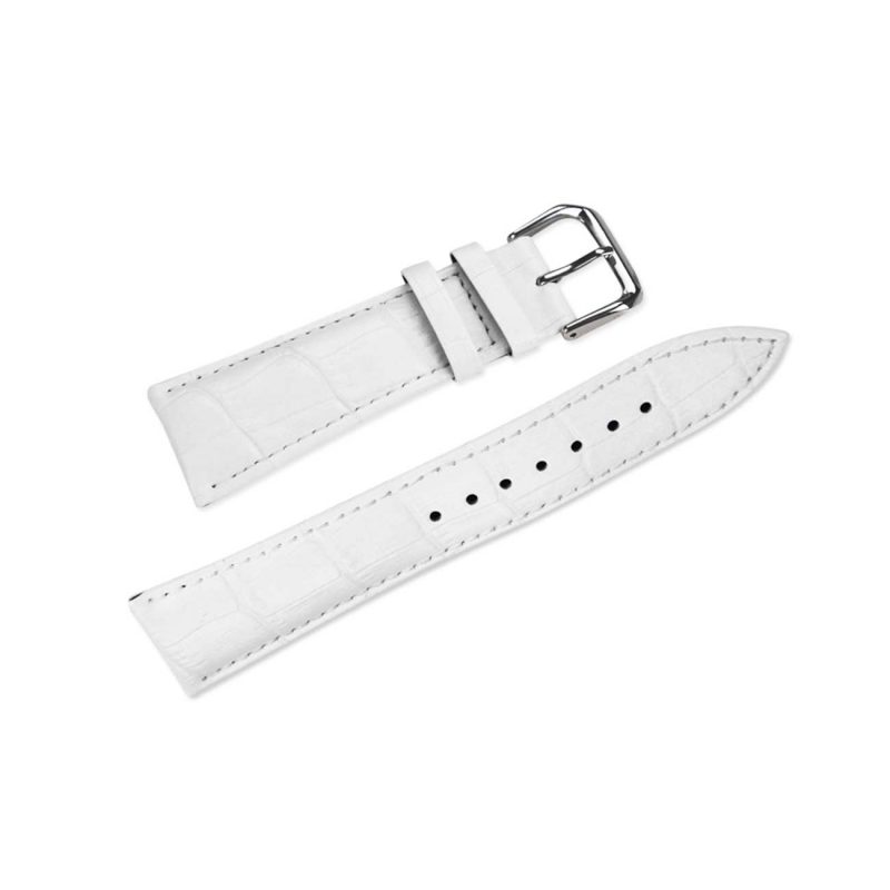 Genuine White Leather Apple Watch Band Without Adapters - Trusty Gizmo